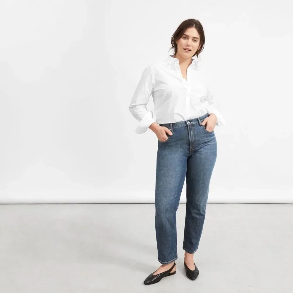 Everlane High Waist Straight Ankle Jeans Size 27